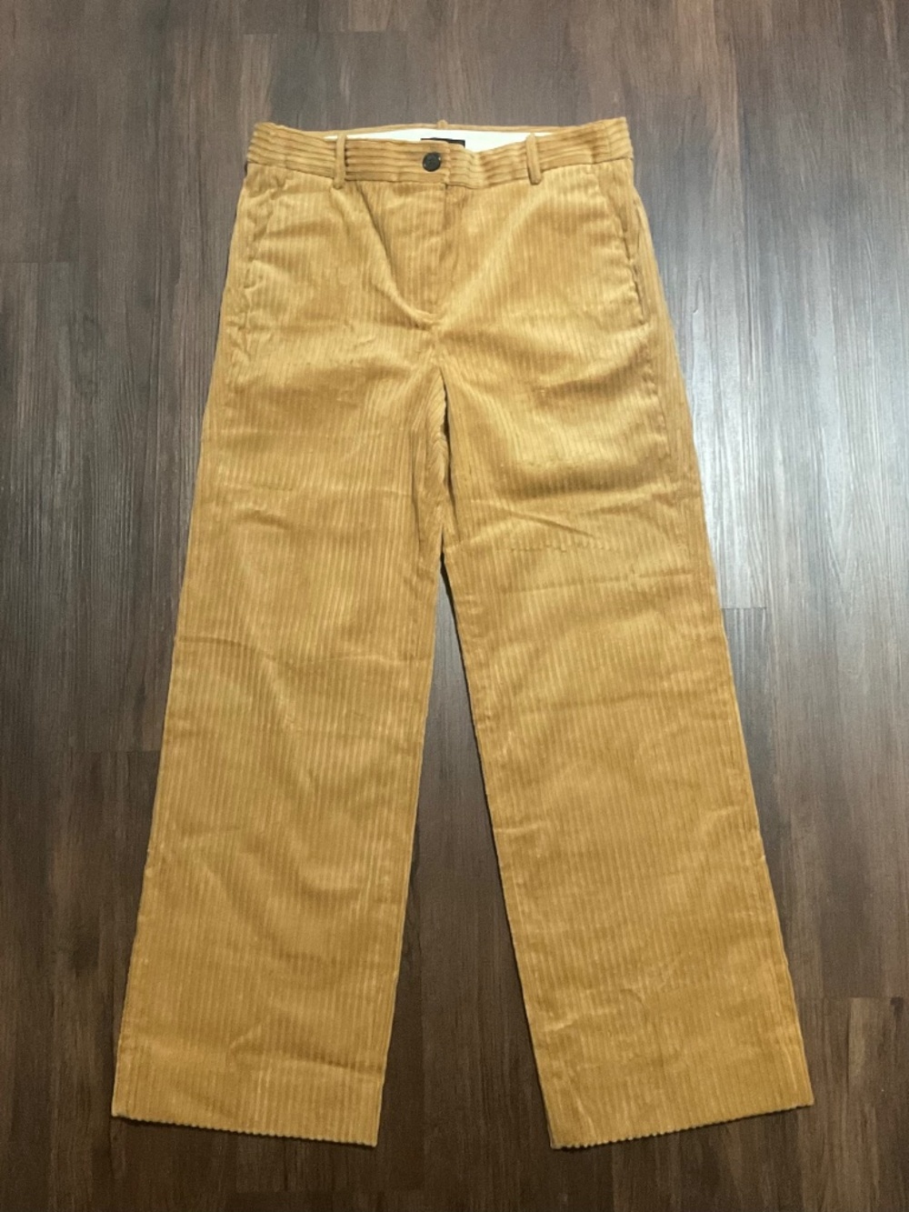 J Crew 12T Womens Mustard Yellow Corduroy Pants
